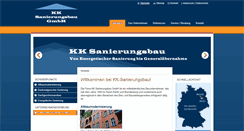 Desktop Screenshot of kk-sanierungsbau.de